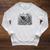 Skeleton Reading Book Floral Bookish Aesthetic Book Lover Raglan Sleeve Sweatshirt Heather Mustard