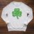 St Patricks Day Bookworm Shamrock Book Lover Raglan Sleeve Sweatshirt Heather Mustard