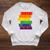 Threadless Grey Sky Chai Rainbow Book Pride Stack Graphic Raglan Sleeve Sweatshirt Heather Mustard