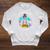 Tie-Dye Messy Bun Skull I Like My Books Spicy & My Coffee Raglan Sleeve Sweatshirt Heather Mustard