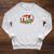 TSLA To The Moon Comic Book Style Splash Raglan Sleeve Sweatshirt Heather Mustard