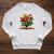Tulips Flowers Book Floral Raglan Sleeve Sweatshirt Heather Mustard