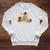 Turkey Reading Books Fall Librarian Book Lover Teacher Kids Raglan Sleeve Sweatshirt Heather Mustard