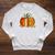 Vintage Book Pumpkin Autumn Fall Librarians Bookworm Teacher Raglan Sleeve Sweatshirt Heather Mustard