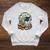 Vintage Ghost Reading Book Pumpkins Goth Halloween Teachers Raglan Sleeve Sweatshirt Heather Mustard