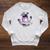 Witch Ghost Cat Skull Magic Books Raglan Sleeve Sweatshirt Heather Mustard