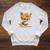 Women's Cute Fox Reading Book Lover Animal Graphic Baby Portrait Raglan Sleeve Sweatshirt Heather Mustard