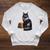Women's Smokey Maine Coon Cat Book Lover Raglan Sleeve Sweatshirt Heather Mustard