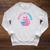 Women's Space CAT Reader Pink Helmet Blue Book Nerd Galaxy Kitty Raglan Sleeve Sweatshirt Heather Mustard