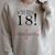 18th Birthday Party Guest Book 18 Years 2001 Raglan Sleeve Sweatshirt Heather Forest