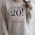 20th Birthday Party Guest Book 20 Years 1999 Raglan Sleeve Sweatshirt Heather Forest