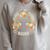 70s Groovy Rainbow Reading Outfit Hippie Peace Love Books Raglan Sleeve Sweatshirt Heather Forest