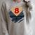 8th Birthday Comic Book Superhero Born In 2017 Raglan Sleeve Sweatshirt Heather Forest