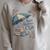 April Showers Book Club Spring Peonies Cozy Hygge Reader Raglan Sleeve Sweatshirt Heather Forest