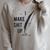 Author Book Writer Playwright I Make Shit Up Raglan Sleeve Sweatshirt Heather Forest