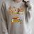Avid Reader- Book Worm Floral Bird Raglan Sleeve Sweatshirt Heather Forest