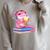 Axolotl With Strawberry Matcha And Books Raglan Sleeve Sweatshirt Heather Forest