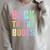 BACK TO THE BOOKS Happy First Day School Future Grads Raglan Sleeve Sweatshirt Heather Forest