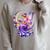 Beautiful Book Fairy Reading Crescent Moon Gothic Bookish Raglan Sleeve Sweatshirt Heather Forest