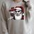Bite Christmas Vampire Santa Claus Vintage Comic Book Style Raglan Sleeve Sweatshirt Heather Forest