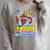 Blessed By God Loved By Jesus Book Lovers Raglan Sleeve Sweatshirt Heather Forest