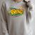 BOING Pop Art Comic Book Speech Bubbles Street Graffiti Art Raglan Sleeve Sweatshirt Heather Forest