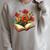 Book With Blooming Flowers Reading Nature Garden Raglan Sleeve Sweatshirt Heather Forest