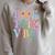 Book Fair Vibes Groovy Retro Reading Raglan Sleeve Sweatshirt Heather Forest