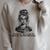 Book Lover Bent Over a Book Raglan Sleeve Sweatshirt Heather Forest