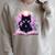Book Lover Crystal Witchy Cute Cat Kawaii Pastel Goth Raglan Sleeve Sweatshirt Heather Forest