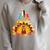 Book Lover Turkey Day Thankful Holiday Thanksgiving Day Raglan Sleeve Sweatshirt Heather Forest