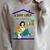 A Book Lover With A Willful Cat Women Kids Raglan Sleeve Sweatshirt Heather Forest