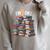 Book Lovers Book Nerd Bookworm I'm Ok Raglan Sleeve Sweatshirt Heather Forest