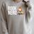 Book Nerd Book Lover Raglan Sleeve Sweatshirt Heather Forest