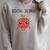 Book Nerd Teacher Apple Backwards E For Men Women Kids Raglan Sleeve Sweatshirt Heather Forest