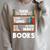 Book Reader Reading Lover Librarian Bookshelf Raglan Sleeve Sweatshirt Heather Forest