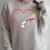 Book Reading Books Heart Raglan Sleeve Sweatshirt Heather Forest