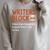 Book Writer Author Writers Block Book Writing Novelist Premium Tri-Blend Raglan Sleeve Sweatshirt Heather Forest