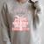 Bookish Girlie Coquette Bow Book Lover Pink Feminine Reader Raglan Sleeve Sweatshirt Heather Forest
