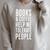 Books & Coffee Help Me Tolerate People Read Coffee Introvert Raglan Sleeve Sweatshirt Heather Forest