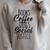 Books Coffee Dogs Social Justice Literature Student Cute Raglan Sleeve Sweatshirt Heather Forest