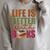 Books Novels Reading Shirt Life Is Better With Books Raglan Sleeve Sweatshirt Heather Forest