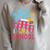 Books School Backpack Student Teacher 100 Days Of School For Men Women Kids Raglan Sleeve Sweatshirt Heather Forest