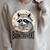 Booktrovert Raccoon Reading And Coffee For Book Lover Raglan Sleeve Sweatshirt Heather Forest