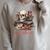 Booktrovert Skull Books Tea Flower Gothic Bookworm Bookish Raglan Sleeve Sweatshirt Heather Forest