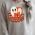 BOOOOKS Halloween Author Reading Of History Books Raglan Sleeve Sweatshirt Heather Forest