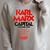 Capital Karl Marx Vintage Book Cover Raglan Sleeve Sweatshirt Heather Forest