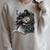 Cat Art Book Cat Motif Flowers Cat Raglan Sleeve Sweatshirt Heather Forest