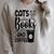 Cats Books And Coffee Kitty Cat Lover Raglan Sleeve Sweatshirt Heather Forest Cats Books And Coffee Kitty Cat Lover Raglan Sleeve Sweatshirt Heather Forest