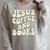Christian Book Lover Coffee And Jesus Faith Reading Raglan Sleeve Sweatshirt Heather Forest